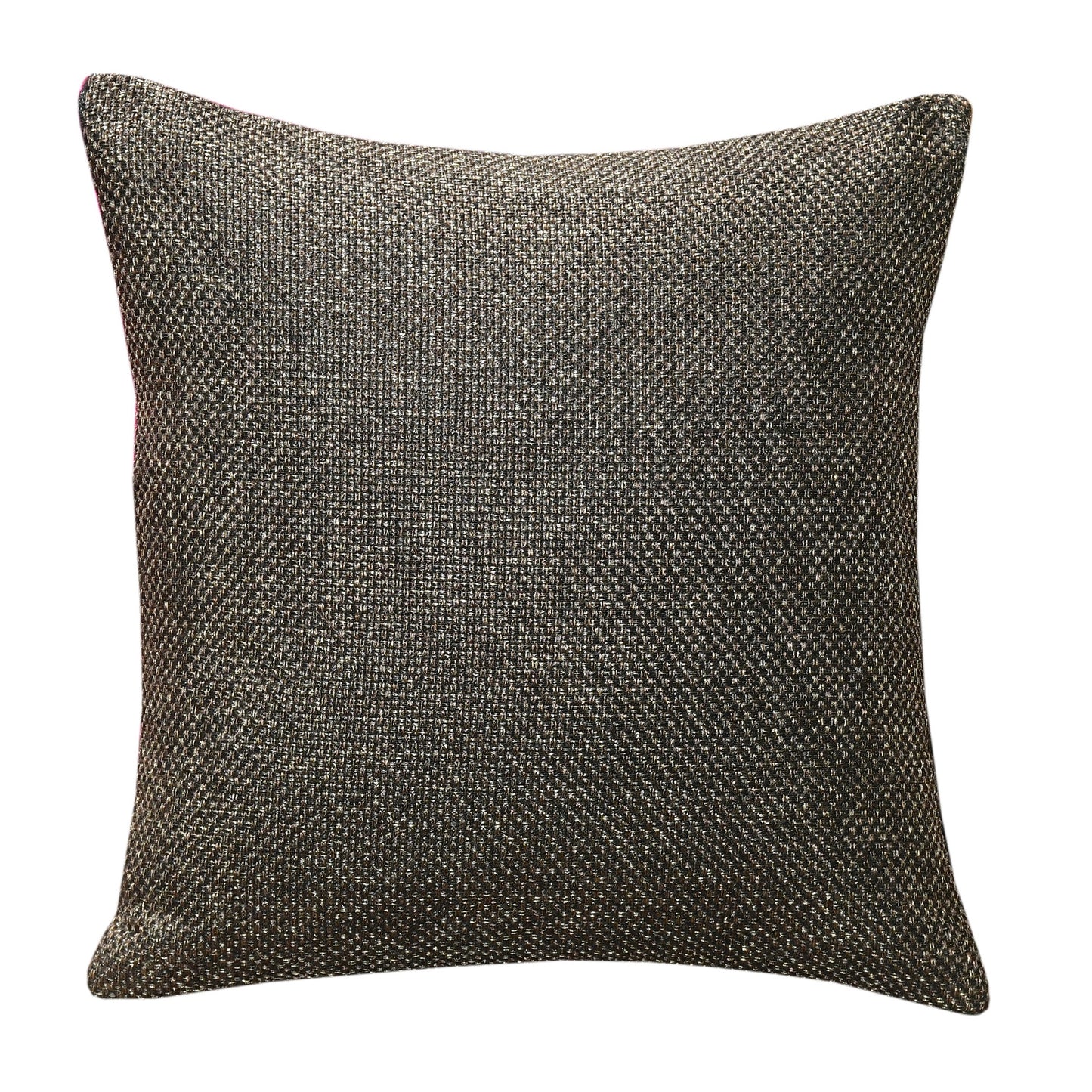 Bigger Fish Set of 5 Plain Jute 16x16 Inch Brown Cushion Covers