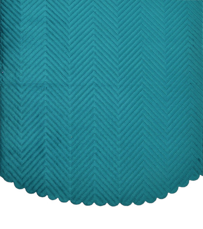 Bigger Fish Velvet Quilted 5 Seater Sofa Cover - 10 Pieces (Green)