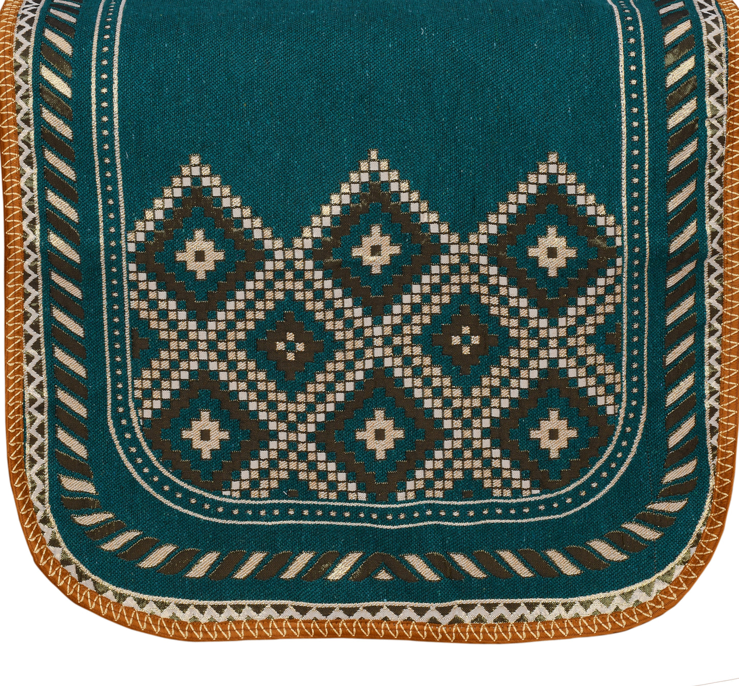 Bigger Fish Poly Cotton  5 Seater Sofa Cover - 10 Pieces (Green)