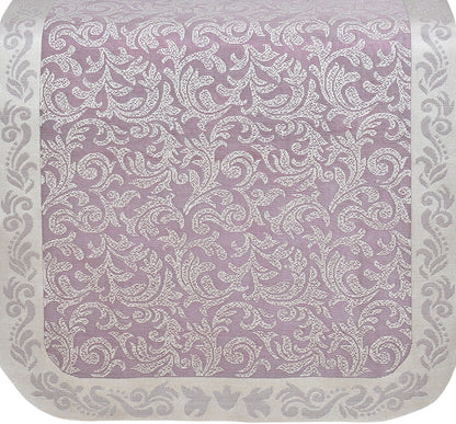 Bigger Fish Poly Cotton Net Fabric 5 Seater Sofa Cover - 10 Pieces (Maroon)