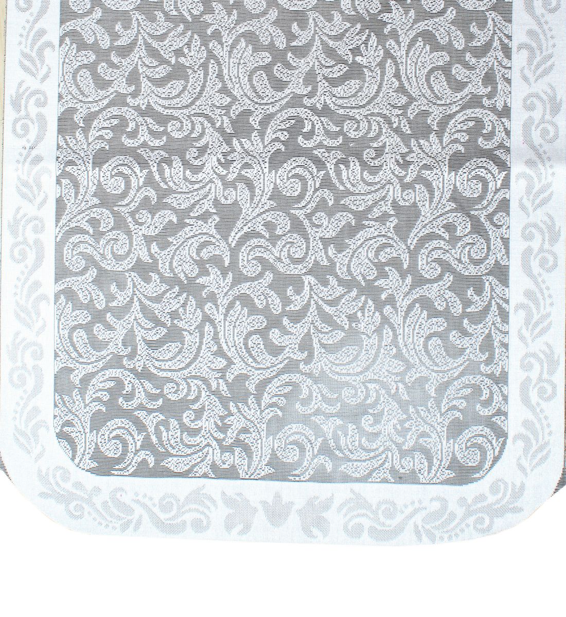 Bigger Fish Poly Cotton Net Fabric Floral Design 5 Seater Sofa Cover with 6 Pcs Arms Cover - 16 Pieces (Grey)