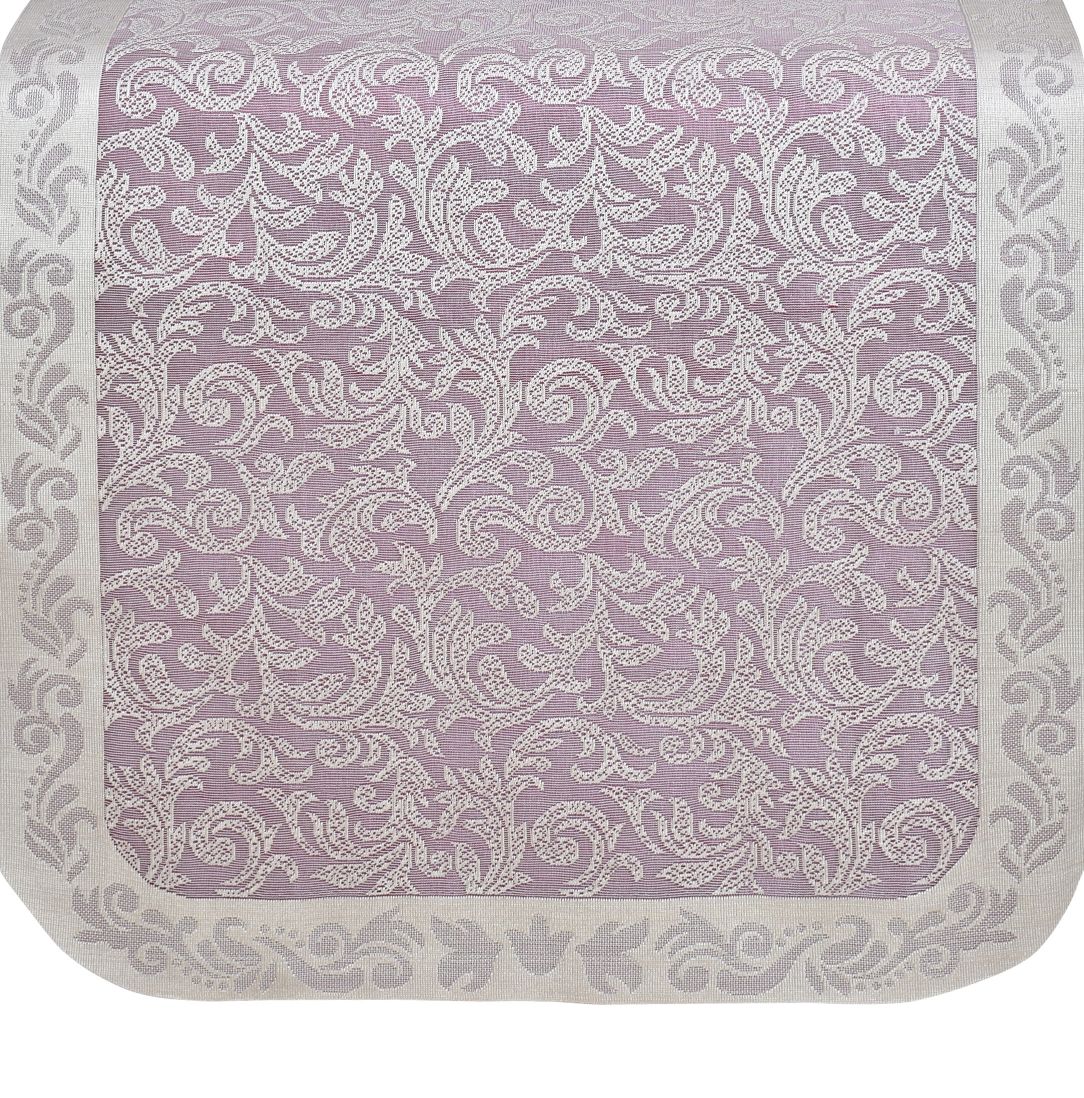 Bigger Fish Poly Cotton Net Fabric Floral Design 5 Seater Sofa Cover with 6 Pcs Arms Cover - 16 Pieces (Maroon)