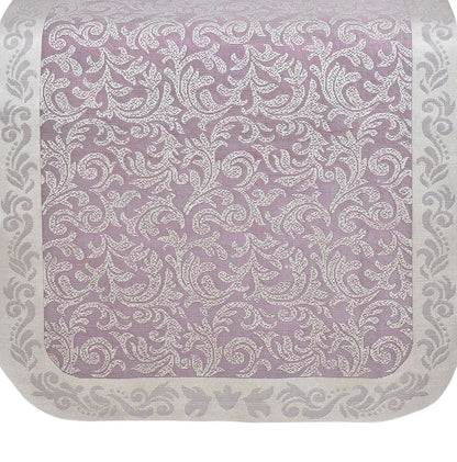 Bigger Fish Poly Cotton Net Fabric Floral Design 5 Seater Sofa Cover with 6 Pcs Arms Cover - 16 Pieces (Maroon)