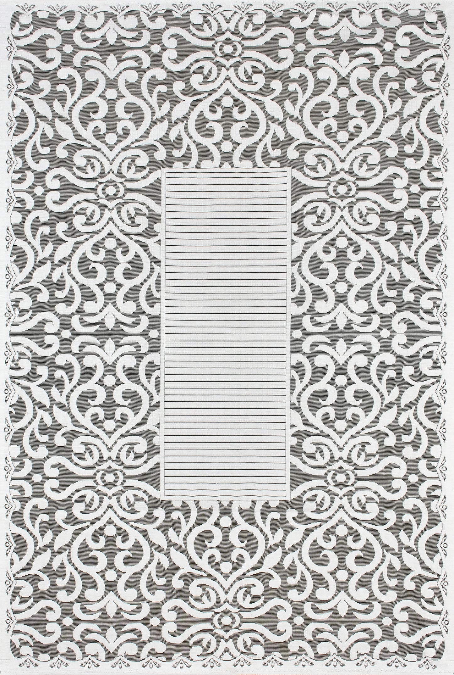 Bigger Fish Poly cotton 40x60 Inch Grey 4 Seater Center Table Cover - Premium Quality & Style