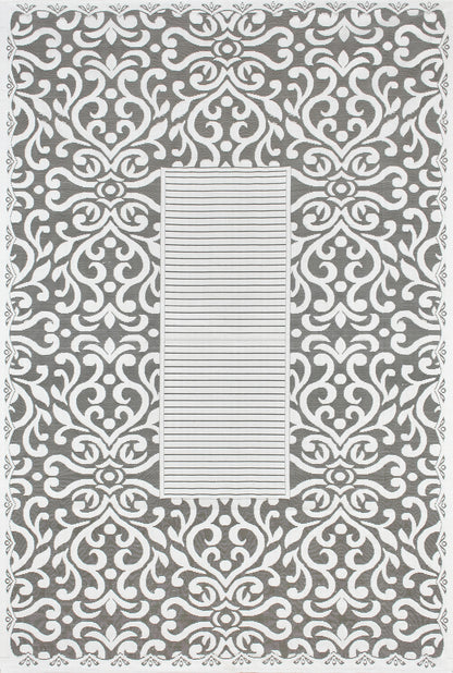 Bigger Fish Poly cotton 40x60 Inch Grey 4 Seater Center Table Cover - Premium Quality & Style