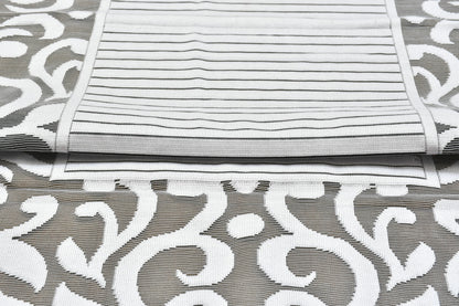 Bigger Fish Poly cotton 40x60 Inch Grey 4 Seater Center Table Cover - Premium Quality & Style