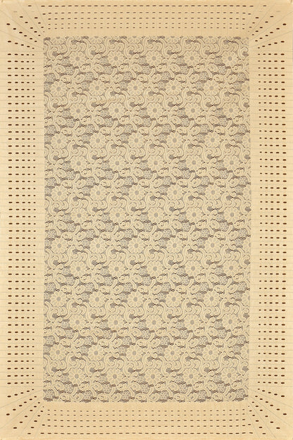 Bigger Fish Silk Fabric 40x60 Inch Fown 4 Seater Silky Center Table Cover - Premium Quality & Style