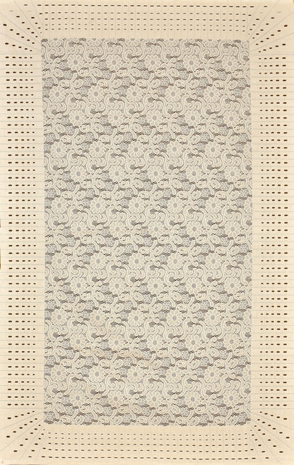 Bigger Fish Silk Fabric 40x60 Inch Peach 4 Seater Silky Center Table Cover - Premium Quality & Style