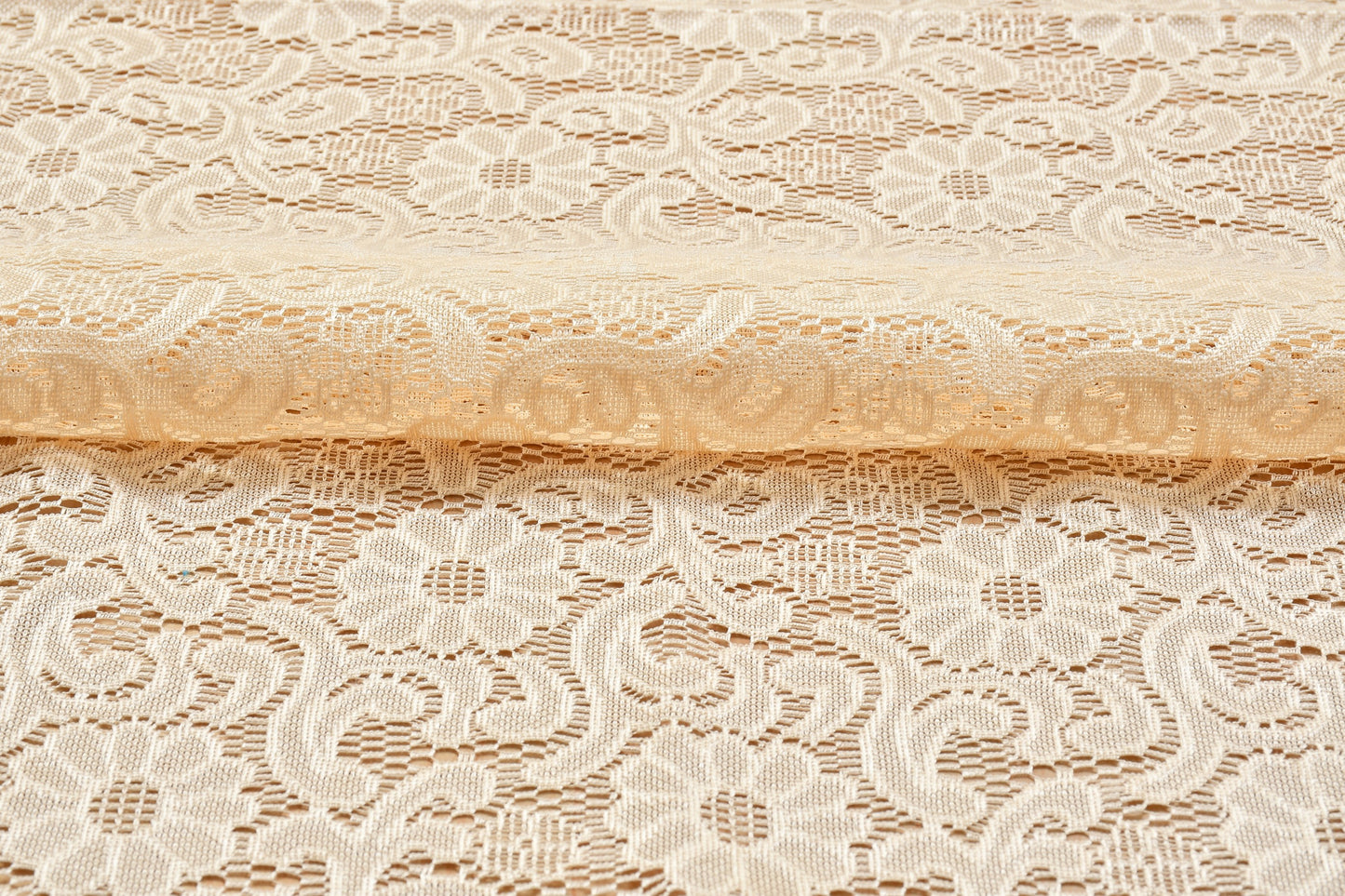 Bigger Fish Silk Fabric 40x60 Inch Peach 4 Seater Silky Center Table Cover - Premium Quality & Style