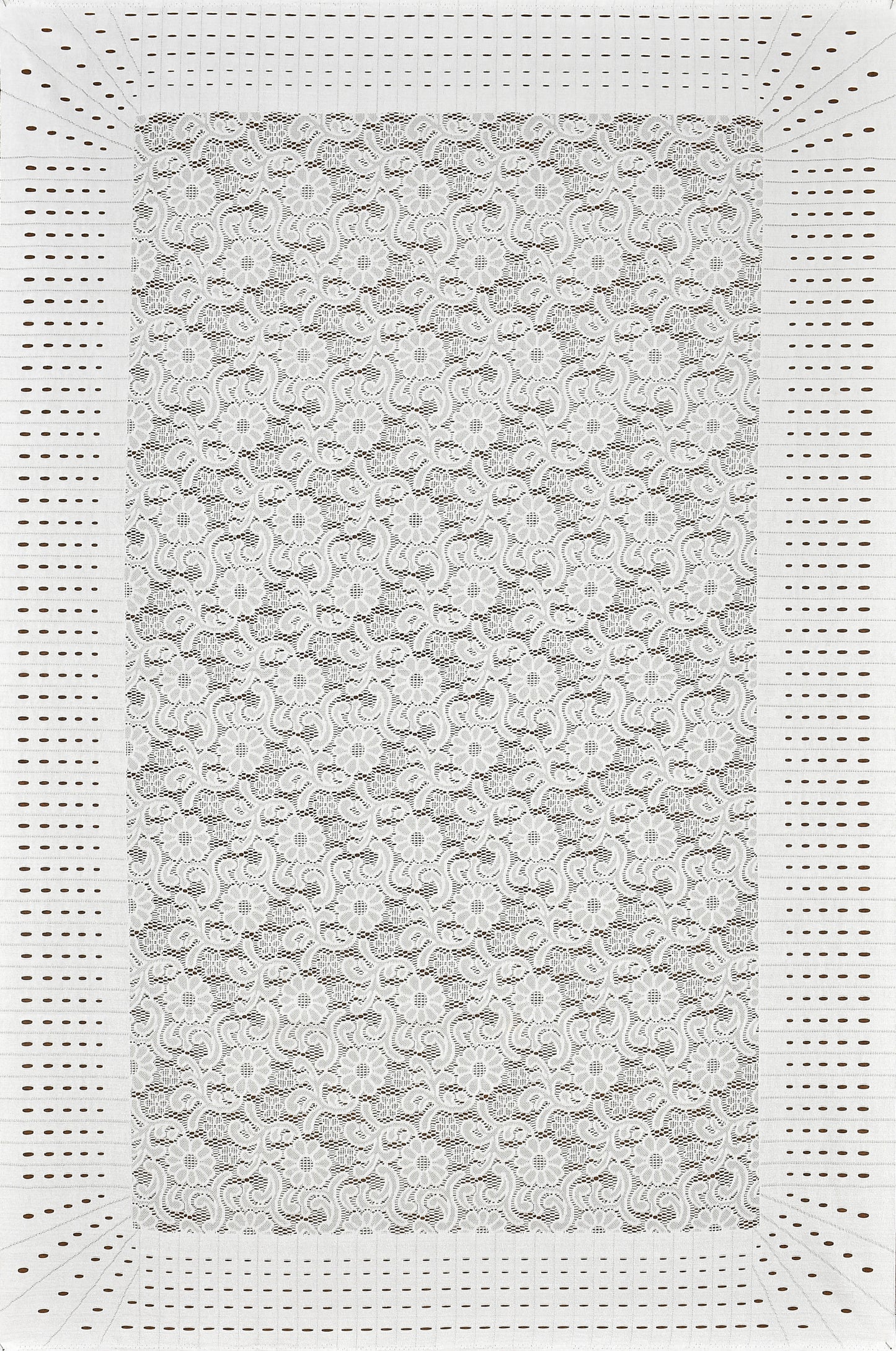 Bigger Fish Silk Fabric 40x60 Inch White 4 Seater Silky Center Table Cover - Premium Quality & Style