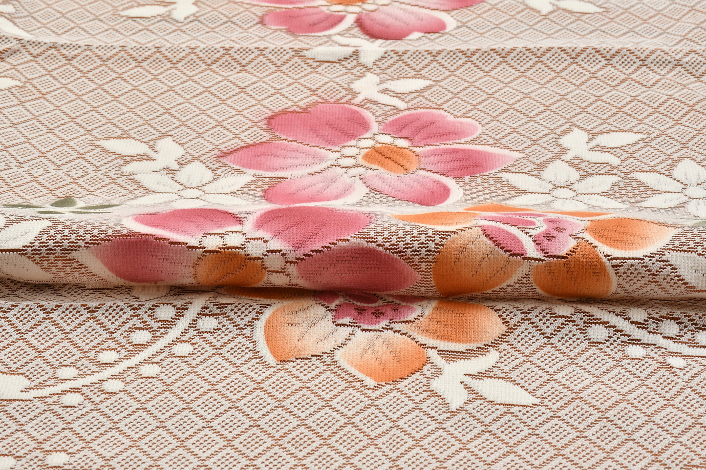 Bigger Fish Poly cotton 40x60 Inch Rust 4 Seater Semi Star Center Table Cover - Premium Quality & Style
