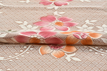 Bigger Fish Poly cotton 40x60 Inch Rust 4 Seater Semi Star Center Table Cover - Premium Quality & Style