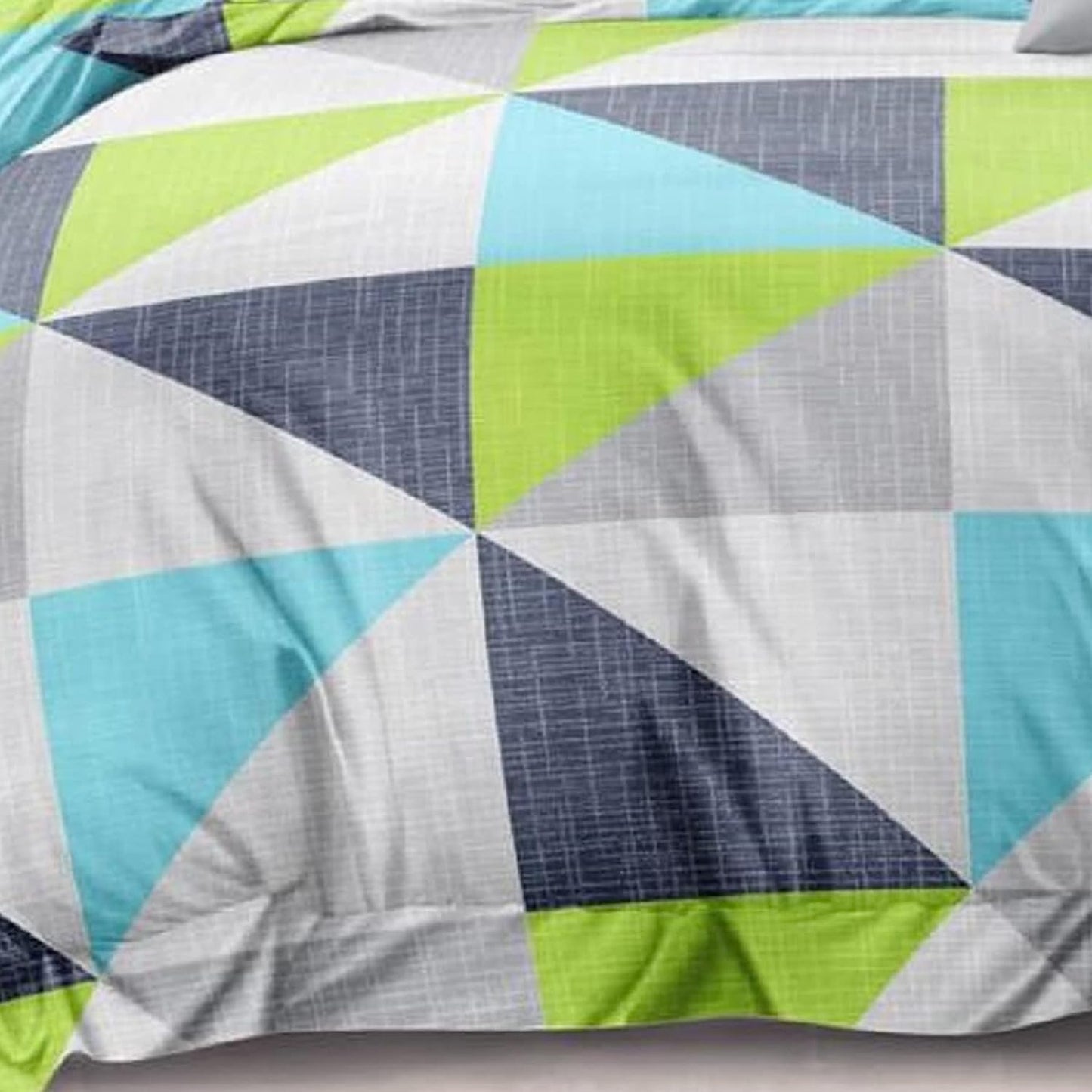 Bigger Fish Comfy 240 TC Polycotton Double Abstract Flat Bedsheet 90x100 Inch with 2 Pillow Cover