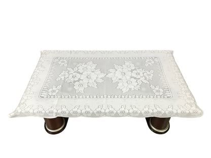 Bigger Fish Poly Cotton  5 Seater Sofa Cover With Arms cover 16 Pieces with 40x60 Center Table Cover Combo (Cream)