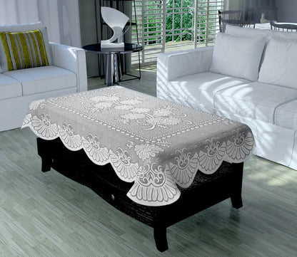 Bigger Fish Poly cotton 40x60 Inch Brown 4 Seater Plain Center Table Cover - Premium Quality & Style