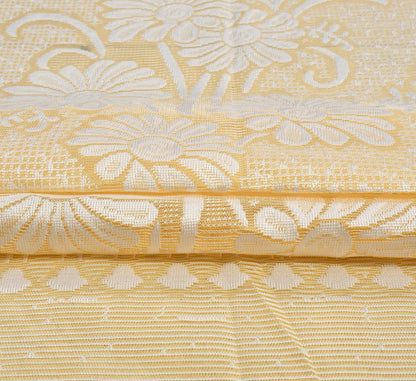 Bigger Fish Poly cotton 40x60 Inch Cream 4 Seater Plain Center Table Cover - Premium Quality & Style
