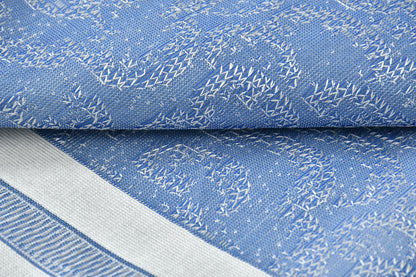 Bigger Fish Set of  Polycotton Cushion Covers - Blue (16x16 Inches)