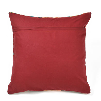 Bigger Fish Set of 5 Printed Velvet Cushion Covers - Peach (16x16 Inches)