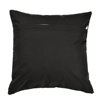 Bigger Fish Set of 5 Printed Velvet Cushion Covers - Grey (16x16 Inches)