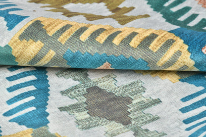 Bigger Fish Set of 5 Printed Velvet Cushion Covers - Blue (16x16 Inches)
