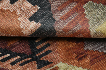 Bigger Fish Set of 5 Printed Velvet Cushion Covers - Brown (16x16 Inches)