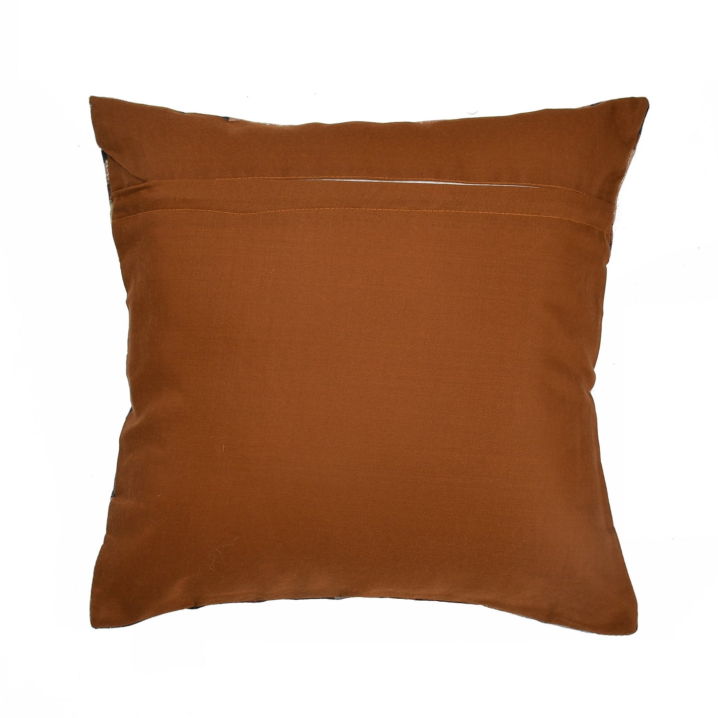 Bigger Fish Set of 5 Printed Velvet Cushion Covers - Brown (16x16 Inches)