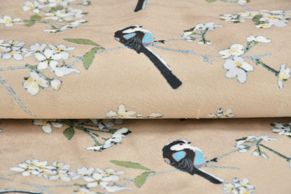 Bigger Fish Set of 5 Printed  Velvet Cushion Covers - Brown (16x16 Inches)