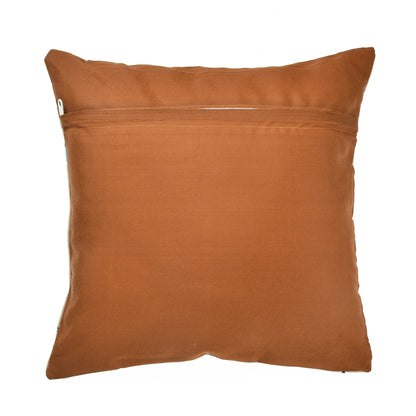 Bigger Fish Set of 5 Printed  Velvet Cushion Covers - Brown (16x16 Inches)