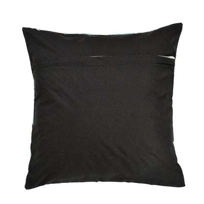 Bigger Fish Set of 5 Printed  Velvet Cushion Covers - Sky Blue (16x16 Inches)
