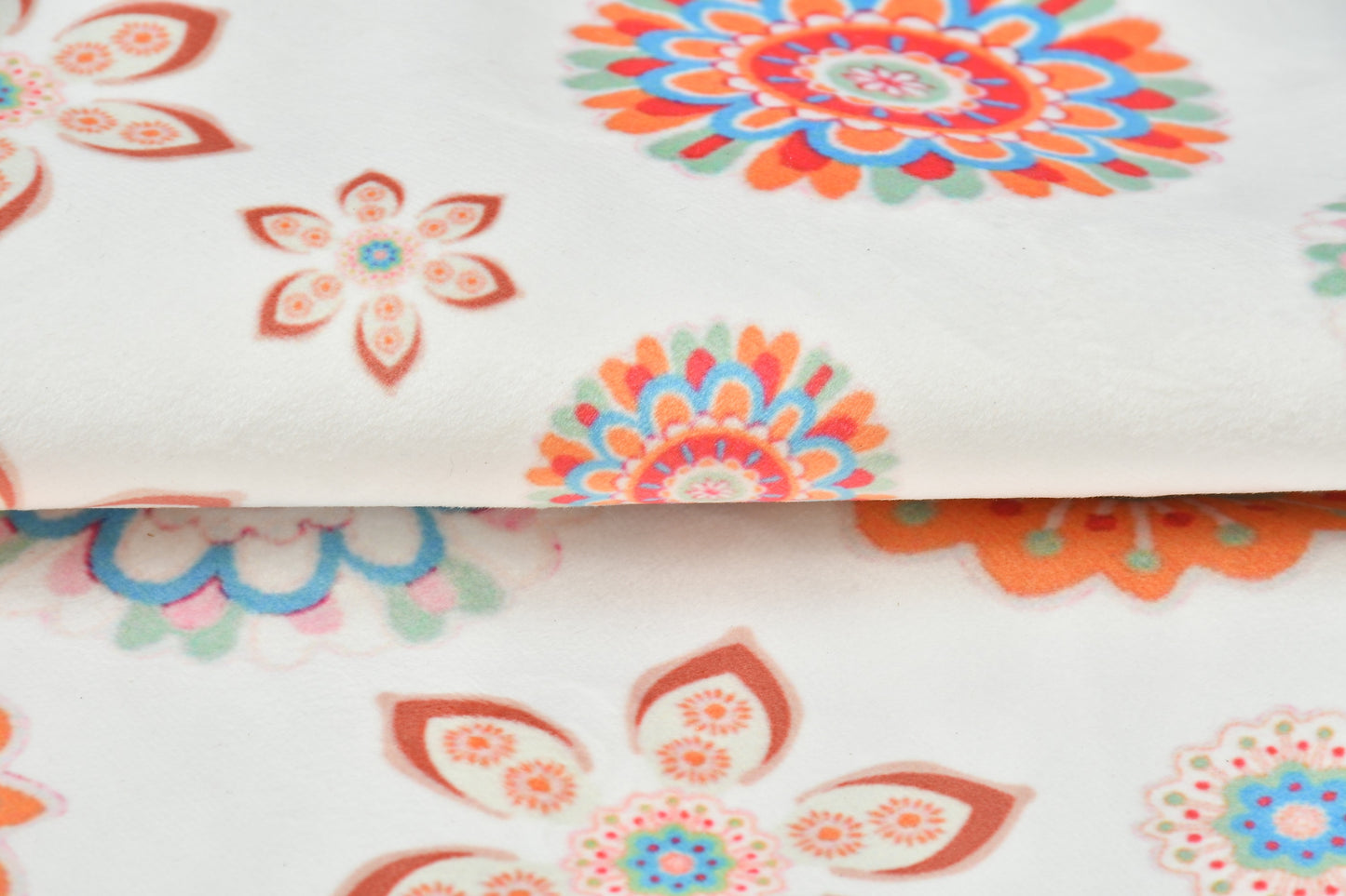Bigger Fish Set of 5 Printed  Velvet Cushion Covers - Orange (16x16 Inches)