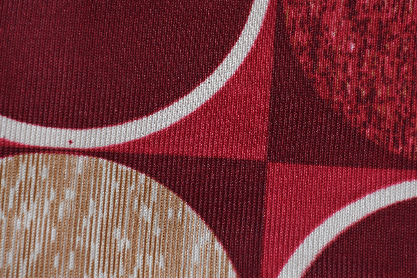 Bigger Fish Set of 5 Digital Print Polycotton Cushion Covers - Maroon & Cream (16x16 Inches)
