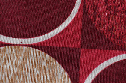 Bigger Fish Set of 5 Digital Print Polycotton Cushion Covers - Maroon & Cream (16x16 Inches)