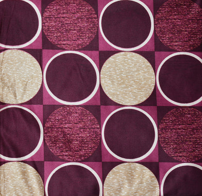 Bigger Fish Set of 5 Digital Print Polycotton Cushion Covers - Wine (16x16 Inches)