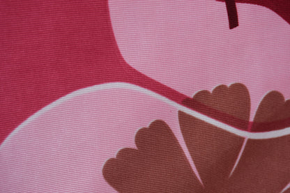 Bigger Fish Set of 5 Digital Print Polycotton Cushion Covers - Maroon (16x16 Inches)