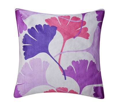Bigger Fish Set of 5 Digital Print Polycotton Cushion Covers - Purple (16x16 Inches)
