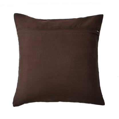 Bigger Fish Set of 5 Suede Cushion Covers - Brown (16x16 Inches)