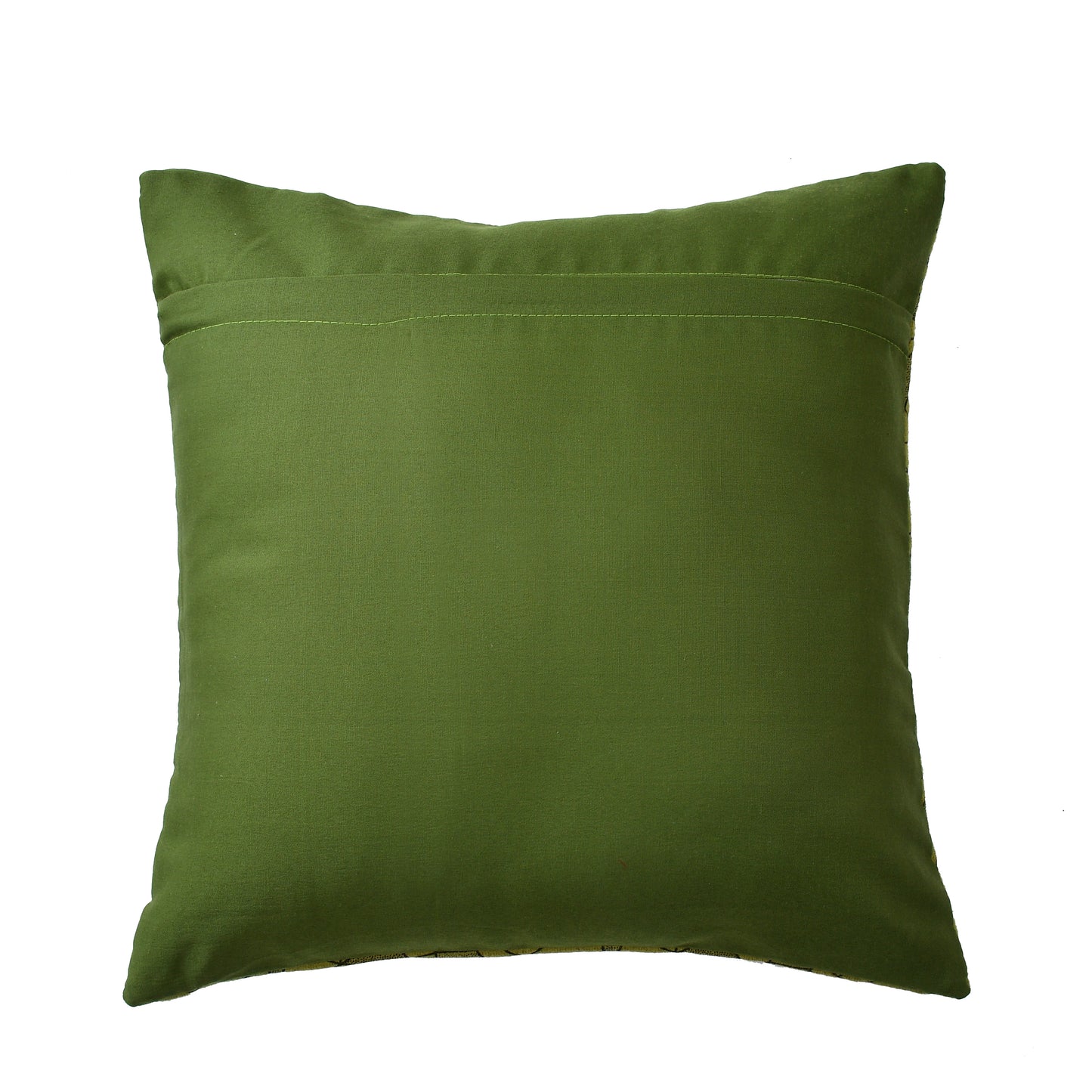 Bigger Fish Set of 5 Suede Cushion Covers - Green (16x16 Inches)