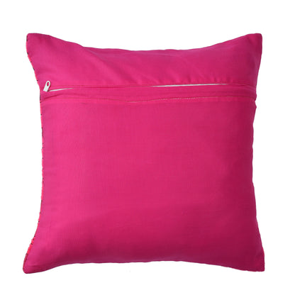 Bigger Fish Set of 5 Suede Cushion Covers - Pink (16x16 Inches)
