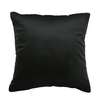 Bigger Fish Set of 5 Printed Velvet  Cushion Covers - Sky Blue (16x16 Inches)