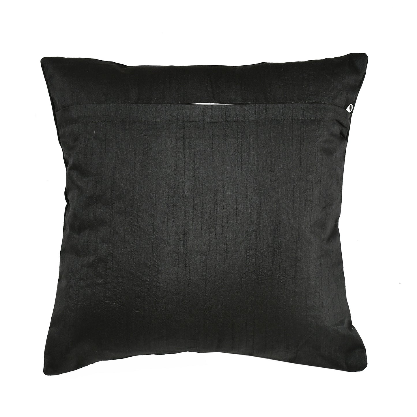 Bigger Fish Set of 5 Plain Velvet Cushion Covers - Black (16x16 Inches)