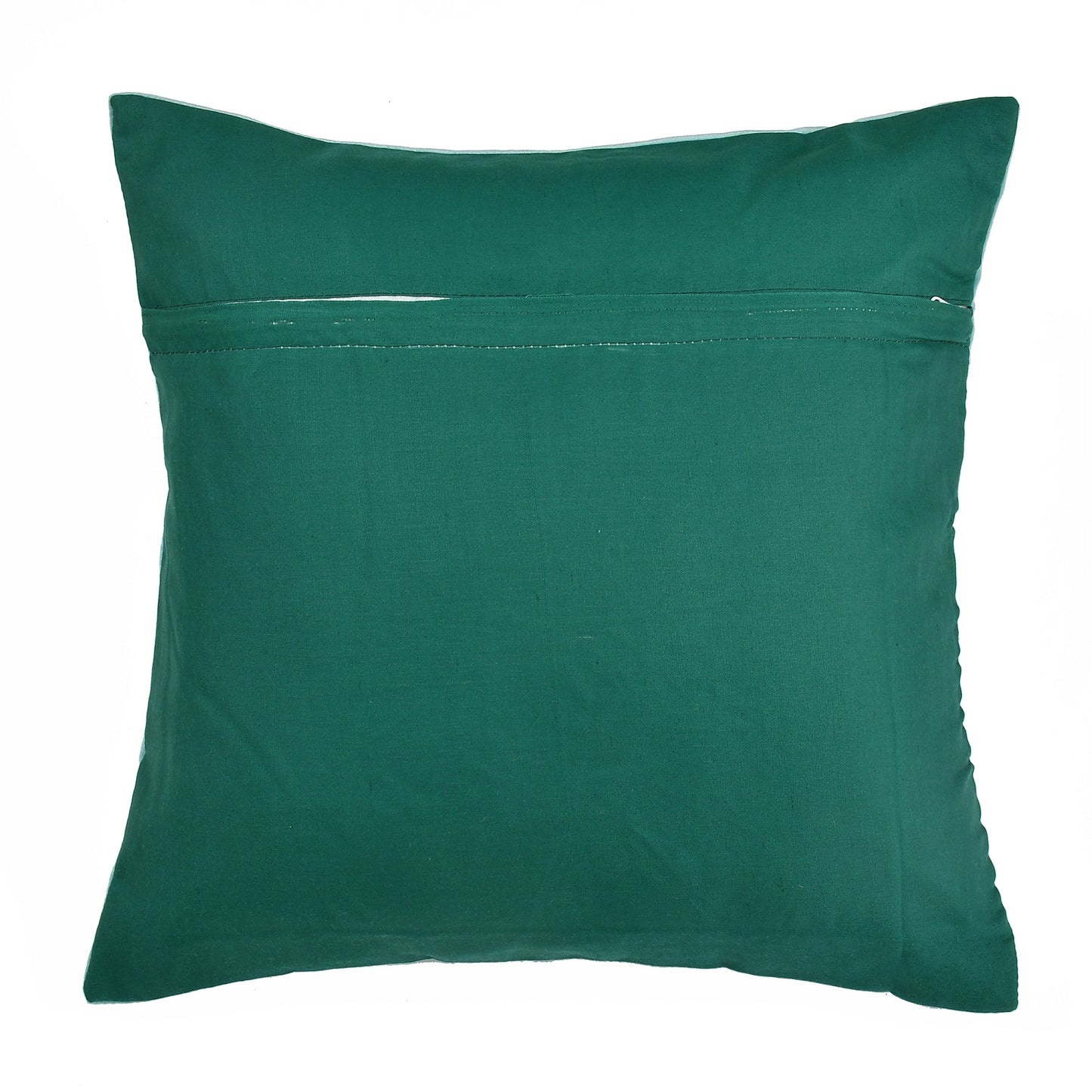 Bigger Fish Set of 5 Plain Velvet Cushion Covers - L Blue (16x16 Inches)
