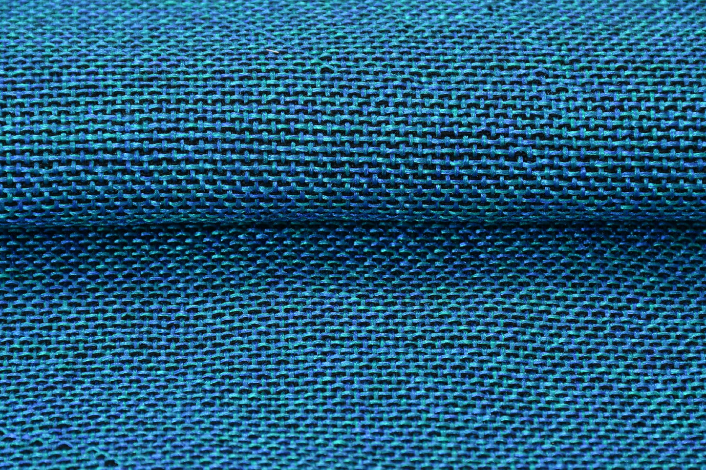 Bigger Fish Set of 5 Plain Jute 16x16 Inch Aqua Cushion Covers
