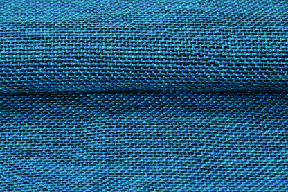 Bigger Fish Set of 5 Plain Jute 16x16 Inch Aqua Cushion Covers