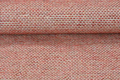 Bigger Fish Set of 5 Plain Jute 16x16 Inch Maroon & Cream Cushion Covers