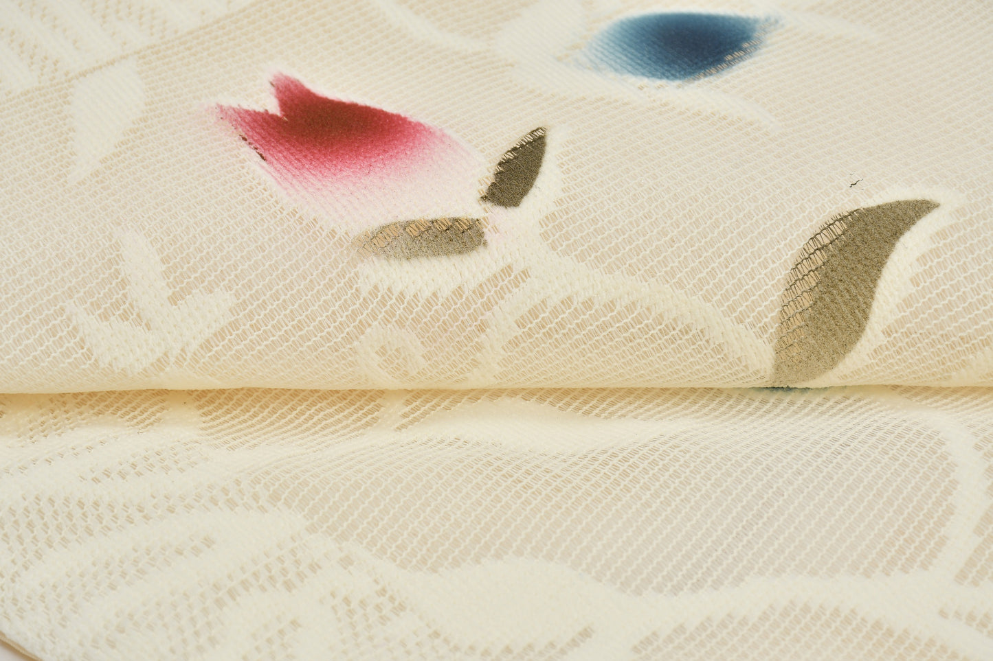 Bigger Fish Set of 5 Floral Poly Cotton 16x16 Inch Cream Cushion Covers