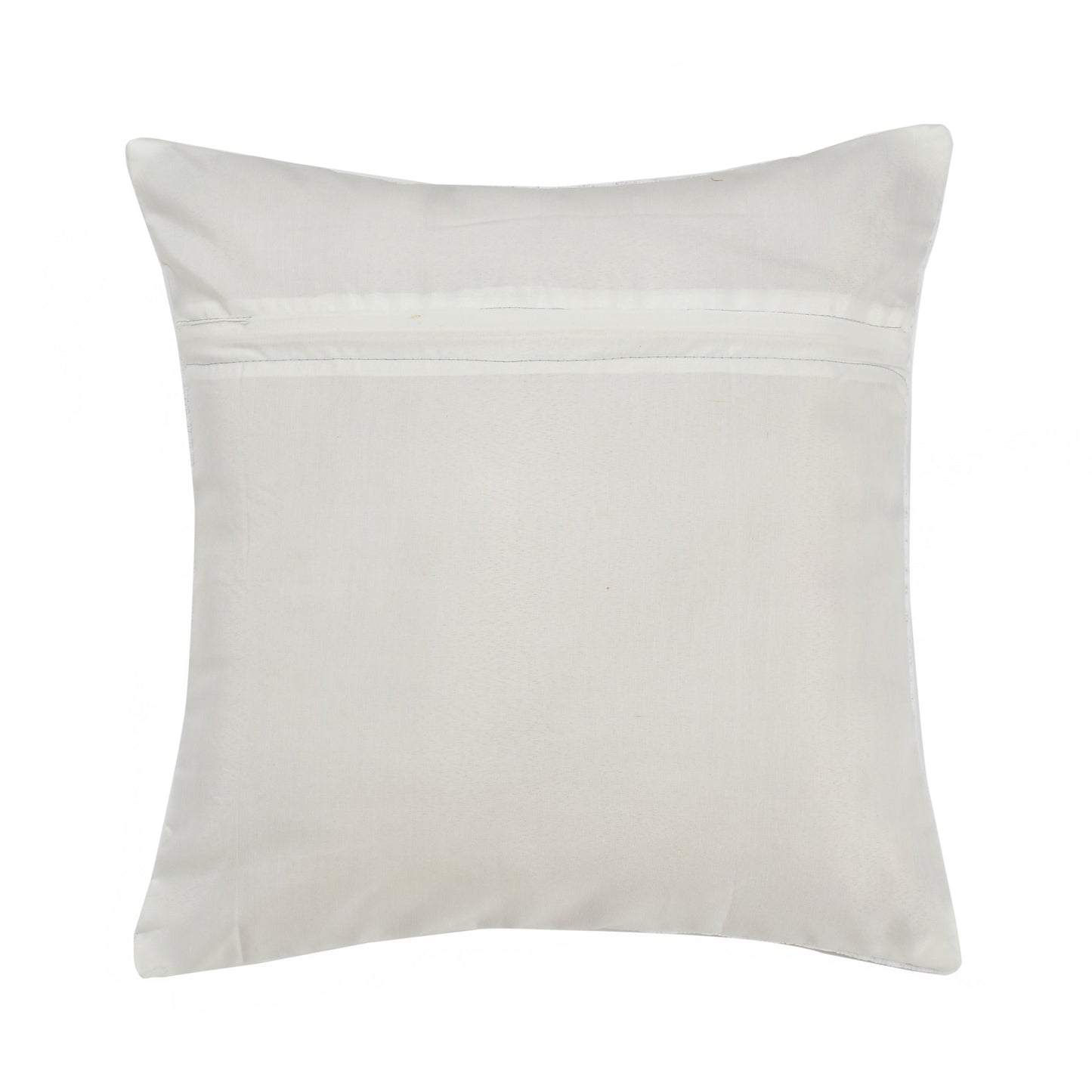 Bigger Fish Set of 5 Floral Poly Cotton 16x16 Inch White Cushion Covers