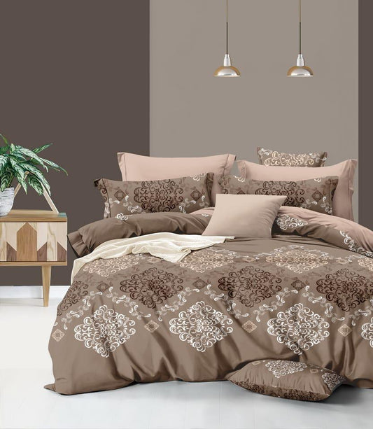 Bigger Fish  240 TC Polycotton Double  Bedsheet 90x100 Inch with 2 Pillow Cover