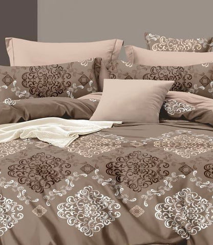 Bigger Fish  240 TC Polycotton Double  Bedsheet 90x100 Inch with 2 Pillow Cover