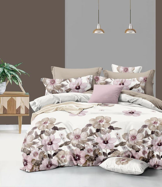 Bigger Fish  240 TC Polycotton Double  Bedsheet 90x100 Inch with 2 Pillow Cover