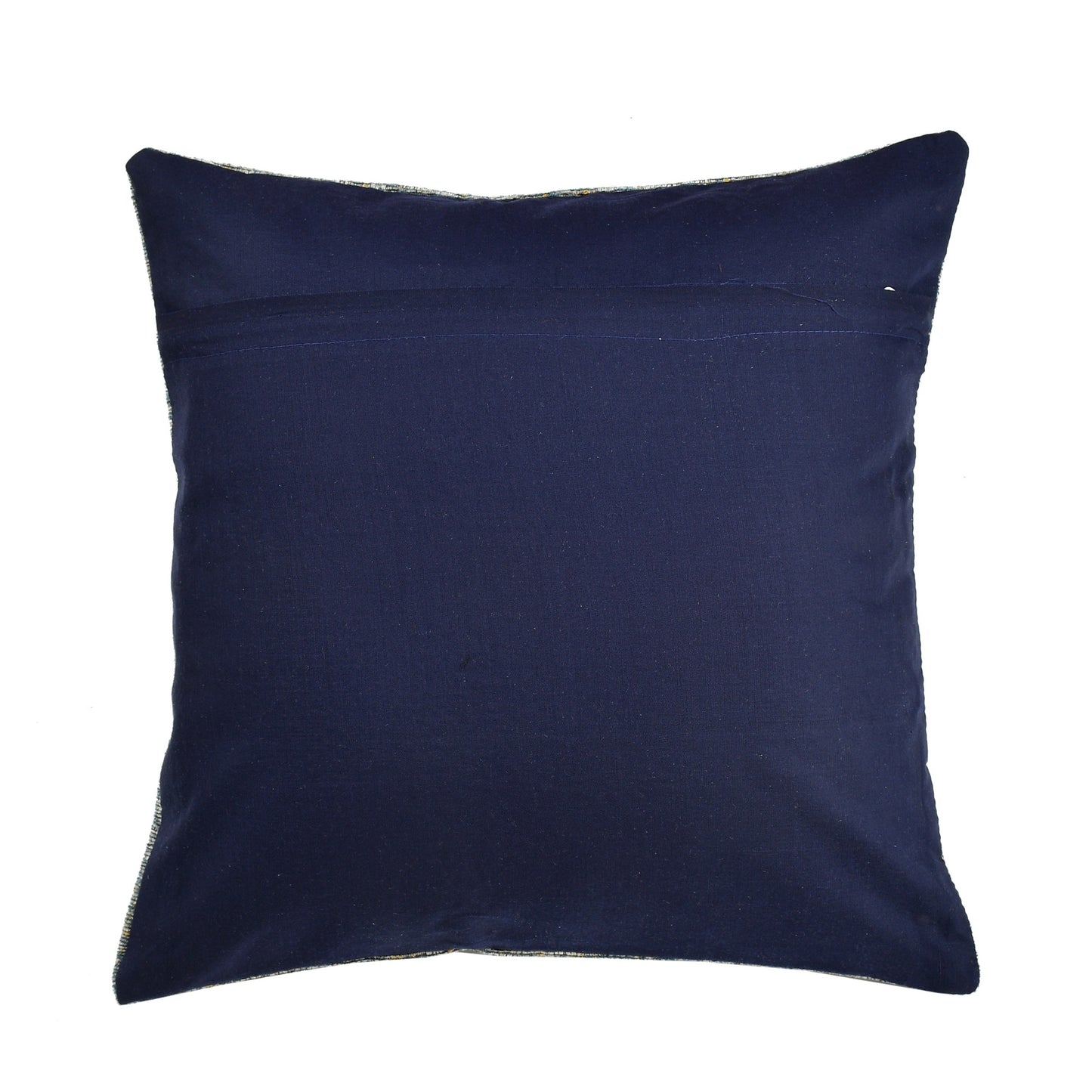 Bigger Fish Set of 5 Chenille Cushion Covers - Blue (16x16 Inches)